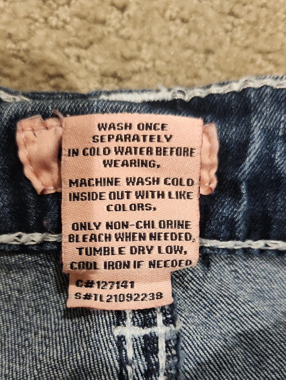 NEW True Luck Women’s Skinny Jeans in Washed Blue 11/12 - Picture 3 of 10